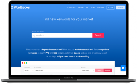 Rekomendasi keyword tools: Wordtracker