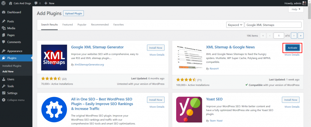 Cara Membuat WordPress Bagi Pemula (Tutorial Lengkap) - Tutorial Digital Marketing, Website, & Bisnis Online - Exabytes Setelah berhasil di instal, tekan tombol Activate. Di mana tombol tersebut akan muncul setelah melakukan instalasi.