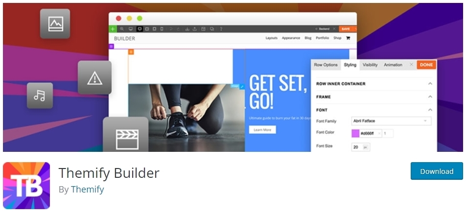 Plugin WordPress Page Builder: Themify Builder