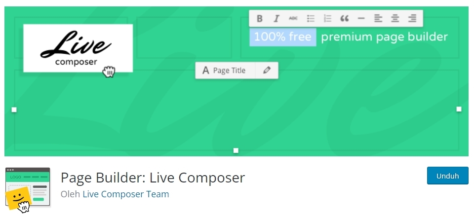 Plugin WordPress Page Builder: Page Builder: Live Composer