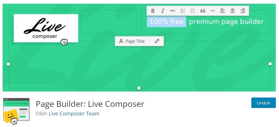 Plugin WordPress Page Builder: Page Builder: Live Composer