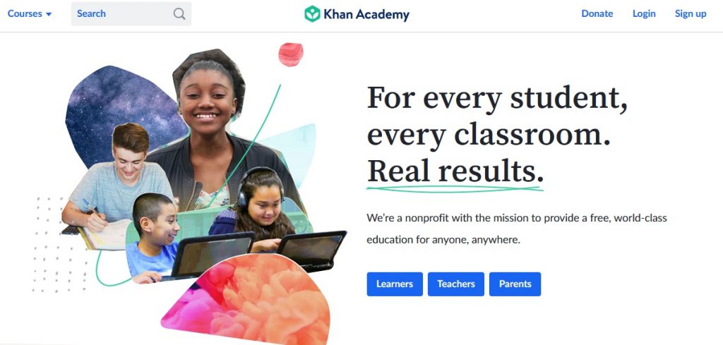 rekomendasi website belajar coding online:  Khan Academy