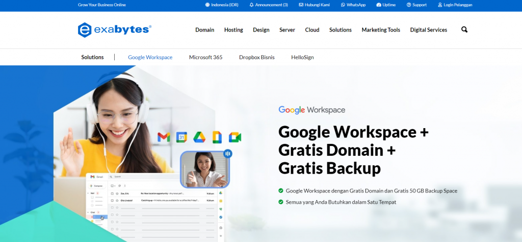 Google Workspace di Exabytes Indonesia