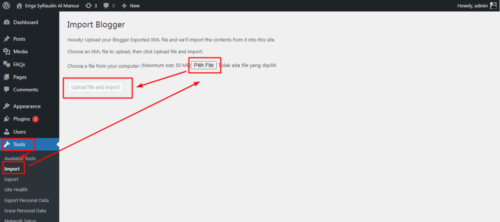 cara migrasi dari blogger ke wordpress