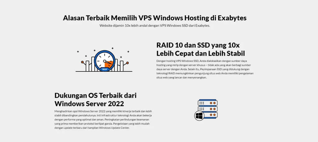 vps windows exabytes