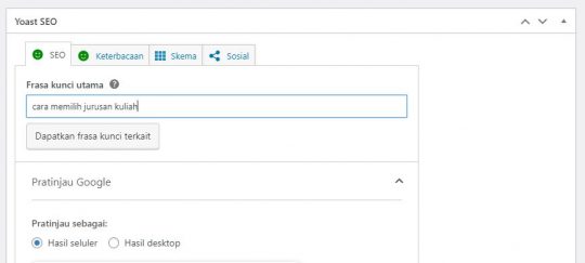 Penjelasan Meta Tag, Fungsi Hingga Manfaatnya Untuk SEO - Tutorial Digital Marketing, Website, & Bisnis Online - Exabytes mengisi-kata-kunci-yoast