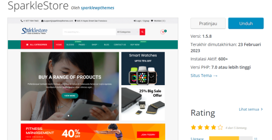 10 Template WordPress Ecommerce Terbaik dan Gratis - 2025