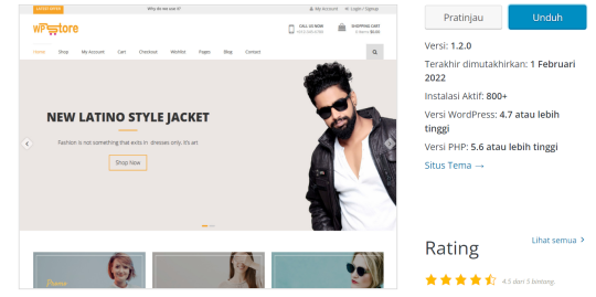 10 Template WordPress Ecommerce Terbaik dan Gratis - 2025