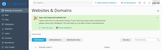 cara instal wordpress di subdomain