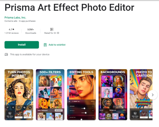 Prisma aplikasi foto editor