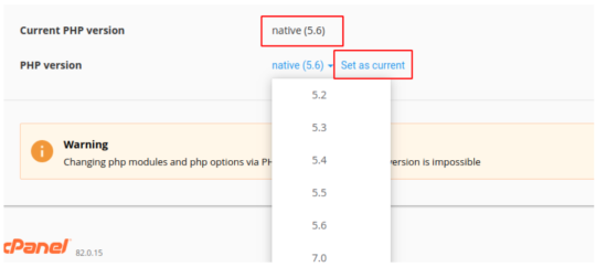 multi php manager cpanel