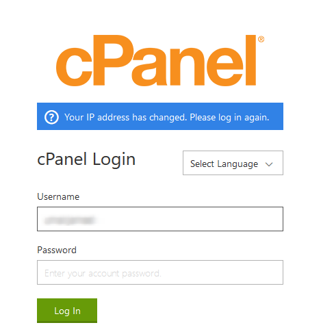 ip address has changed