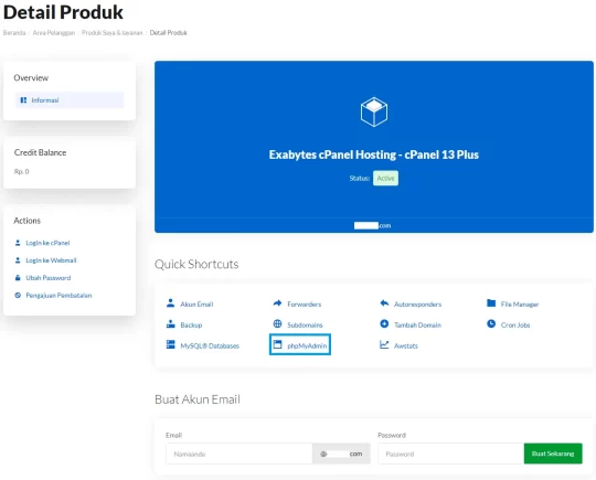 cara reset password wordpress melalui phpmyadmin