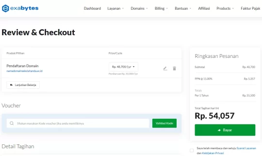 melakukan pembayaran