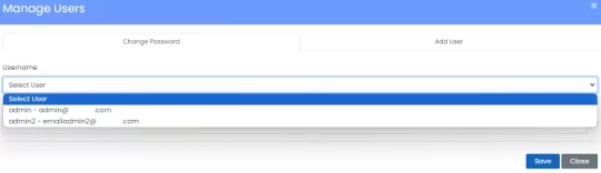 pilih user yang ingin di reset password nya softaculous