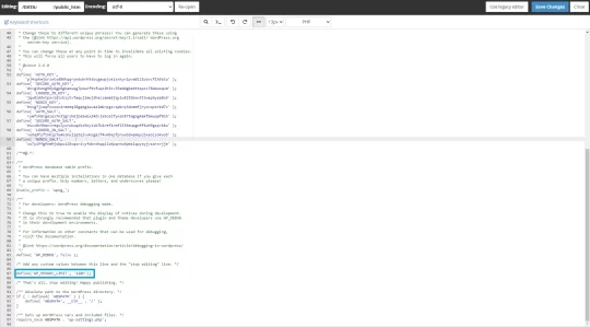 tambahkan kode wp config