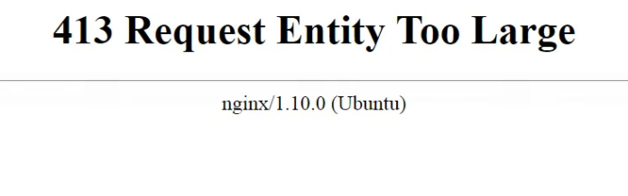 Cara Mengatasi Error 413 Request Entity Too Large