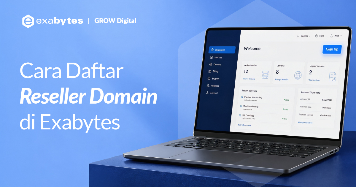 Cara Daftar Reseller Domain di Exabytes - Tutorial Digital Marketing, Website, & Bisnis Online - Exabytes cara daftar reseller domain