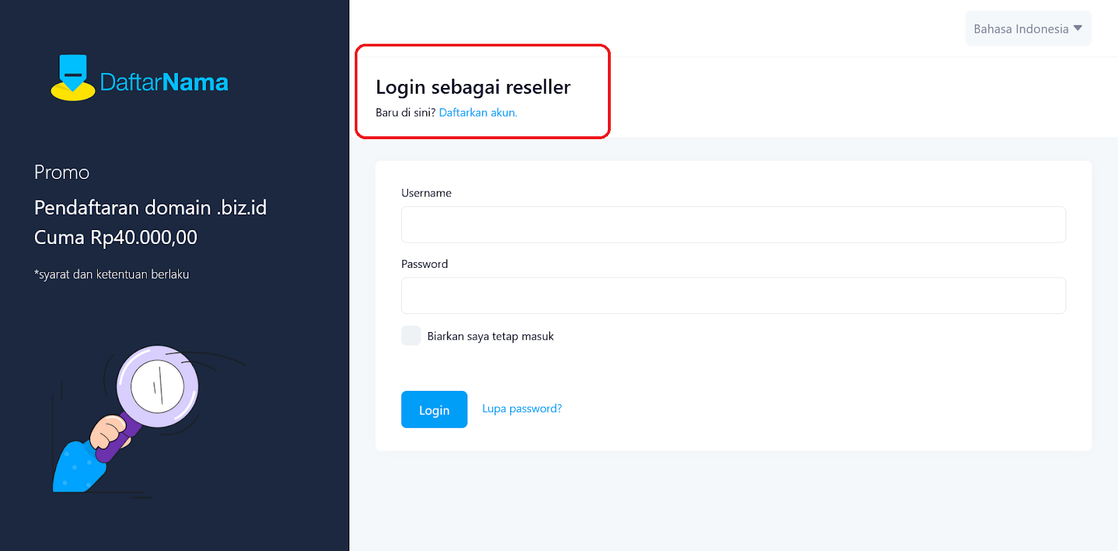 Cara Daftar Reseller Domain di Exabytes - Tutorial Digital Marketing, Website, & Bisnis Online - Exabytes daftar reseller domain di dashboard