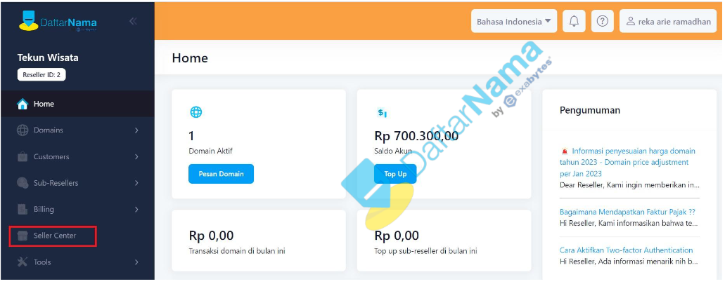 Cara Mengaktifkan White Label untuk Reseller Domain Exabytes - Tutorial Digital Marketing, Website, & Bisnis Online - Exabytes Cara Mengaktifkan White Label untuk Reseller Domain Exabytes - 2026