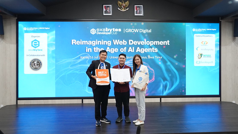 Rekap Exabytes Developer Club: Reimagining Web Development in the Age of AI Agents - Tutorial Digital Marketing, Website, & Bisnis Online - Exabytes mou exabytes indonesia dan universitas ciputra surabaya