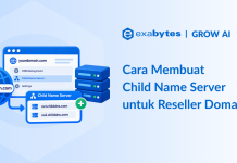 Cara Membuat Child Name Server untuk Reseller Domain Exabytes child name server