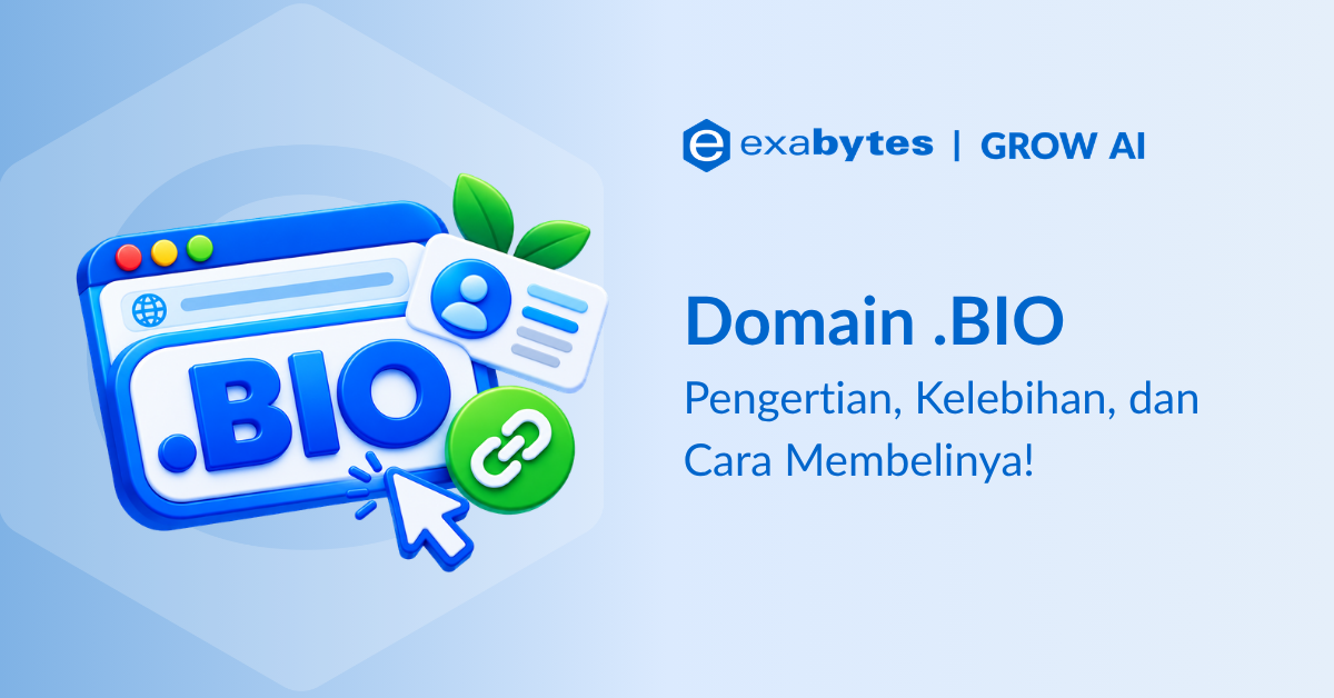 Domain .BIO: Pengertian, Kelebihan, dan Cara Membelinya - Tutorial Digital Marketing, Website, & Bisnis Online - Exabytes Domain .Bio