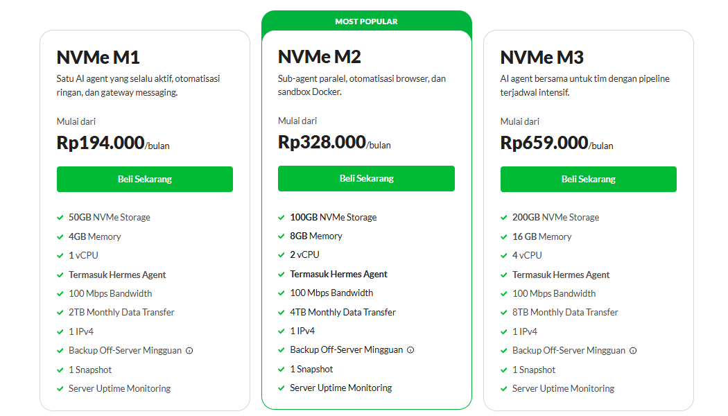 Hermes Agent: Panduan AI Agent untuk Otomatisasi Tugas - Tutorial Digital Marketing, Website, & Bisnis Online - Exabytes paket vps hermes