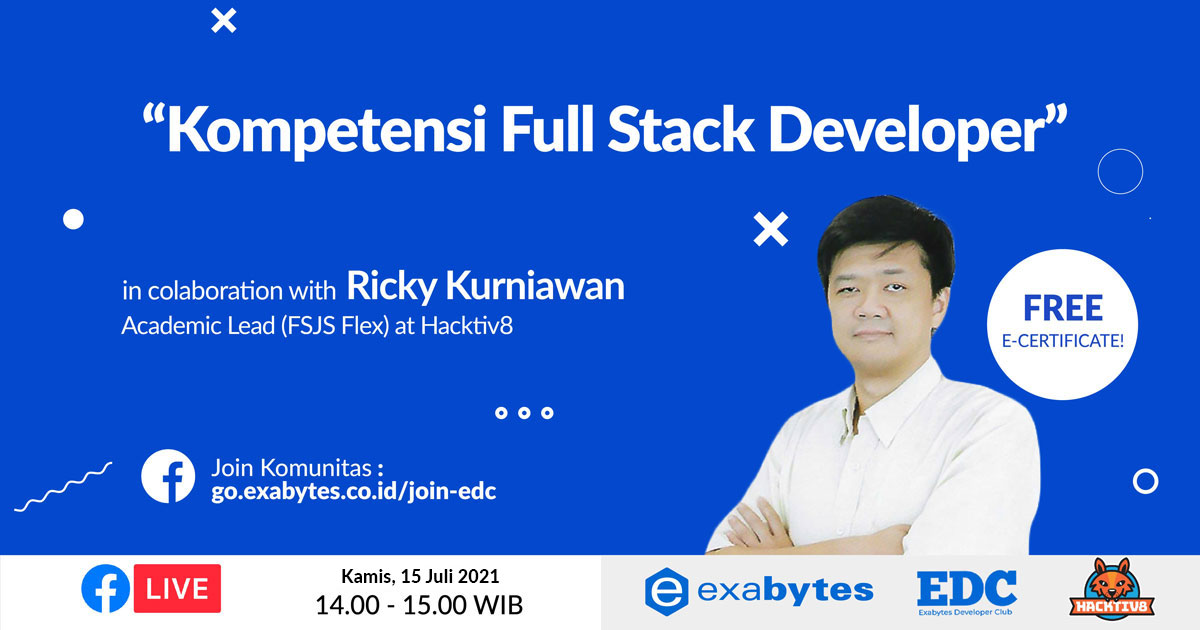 Exabytes Developer Club: "Kompetensi Full Stack Developer”